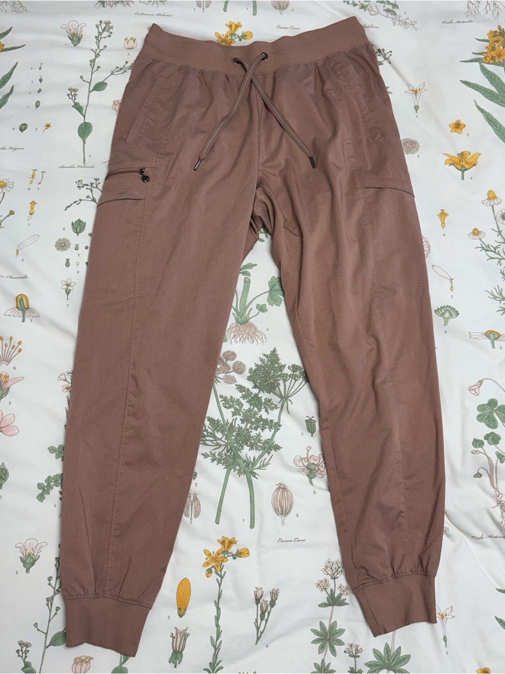 healing hands Mauve Brown Drawstring Jogger Pants